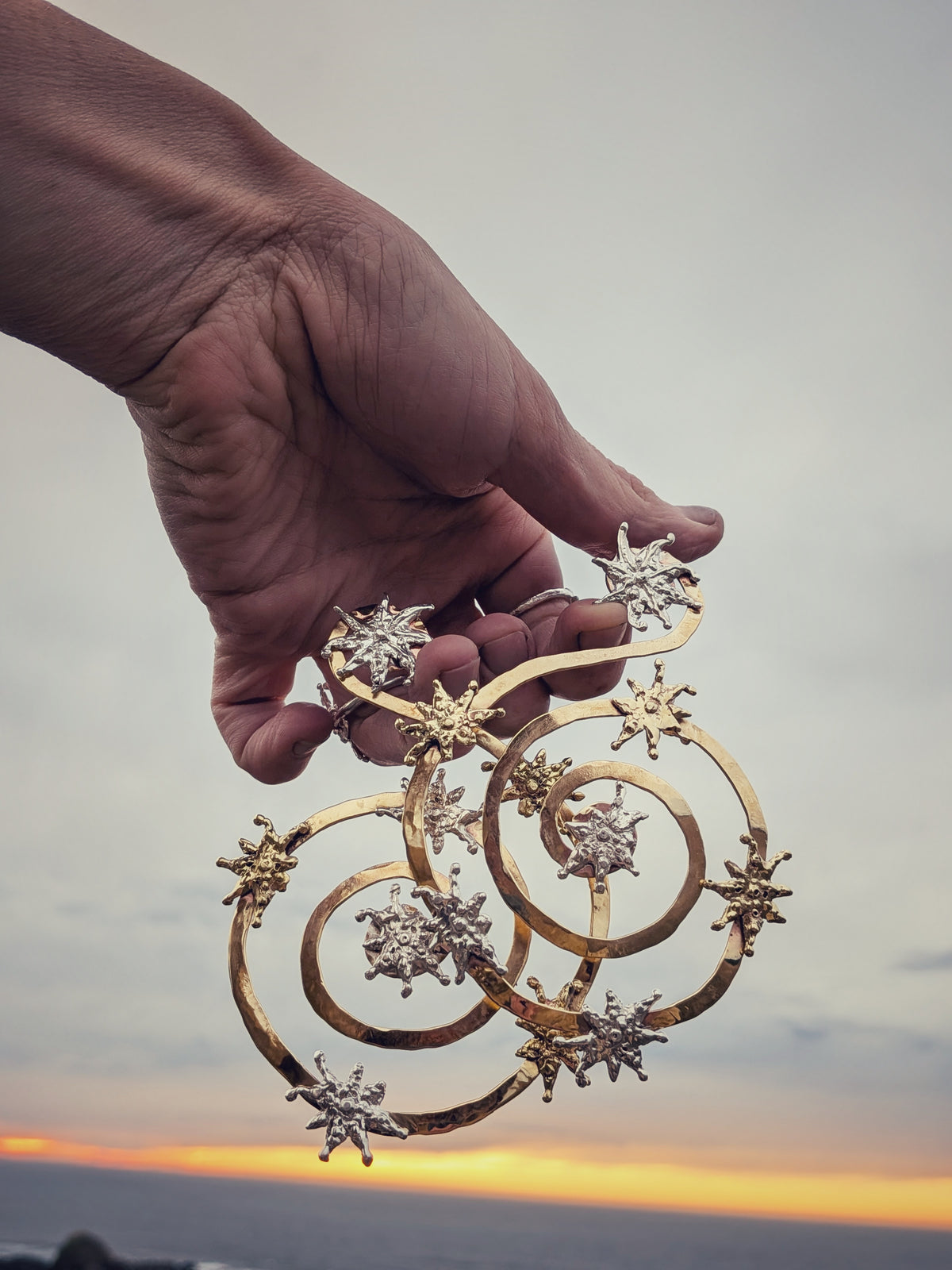 Wandering Star Cycle Earrings ( ascent to the 8th)